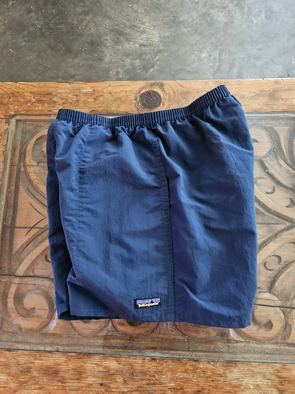 Patagonia Mens Navy Blue Lined Swim/Board Shorts Size M